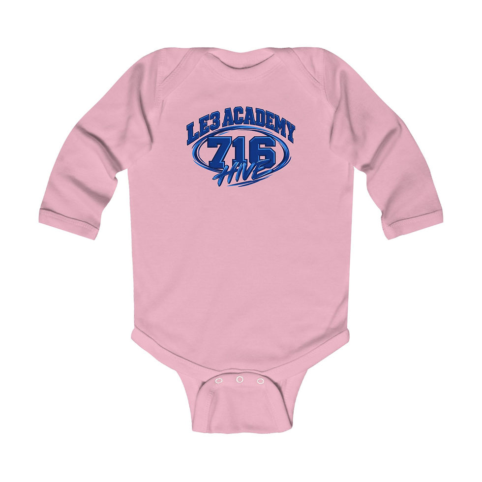 Thumbnail: Infant Long Sleeve Bodysuit - LE3 & HIVE 716 #2