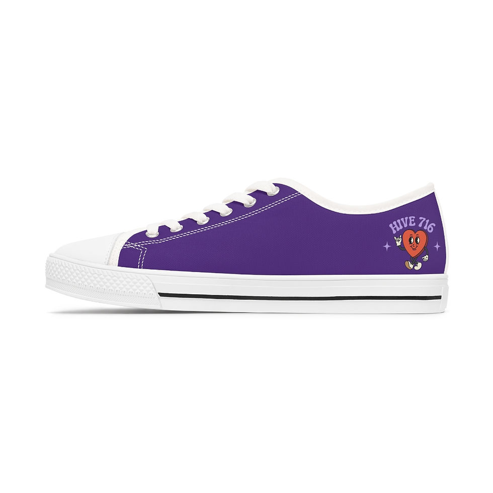 Thumbnail: HIVE 716 Women's Low Top Sneakers Purple