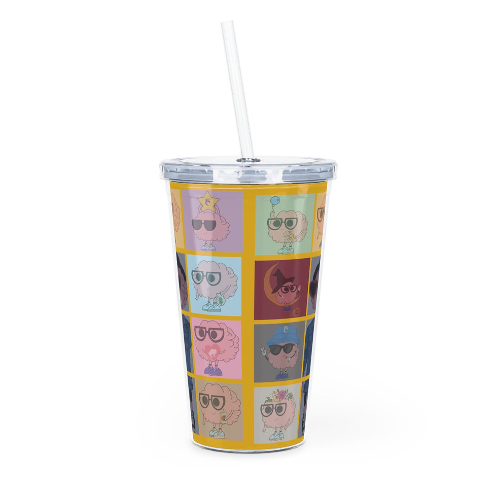 Thumbnail: Camp Cranium Plastic Tumbler with Straw