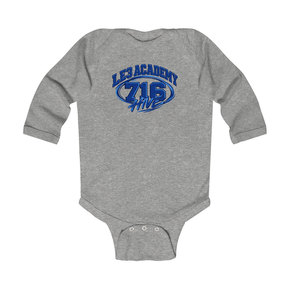 Thumbnail: Infant Long Sleeve Bodysuit - LE3 & HIVE 716 #2