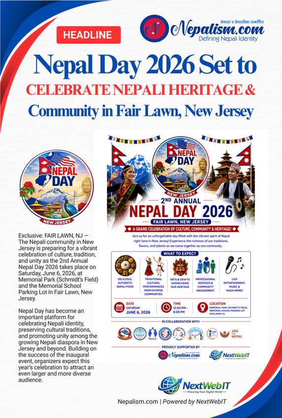 2nd Annual Nepal Day 2026 Set to Celebrate Nepali Heritage and Community in Fair Lawn, New Jersey