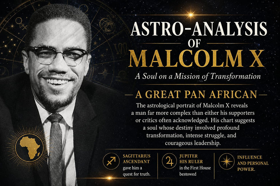 ASTROLOGICAL ANALYSIS OF MALCOLM X