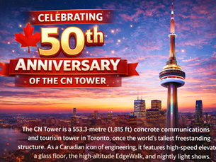 CELEBRATING 50TH ANNIVERSARY OF CANADA’S CN TOWER