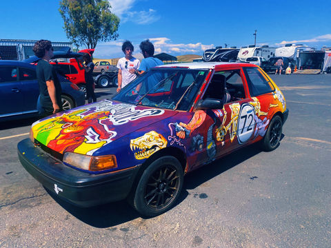 Hand-painted 1993 Mazda 323