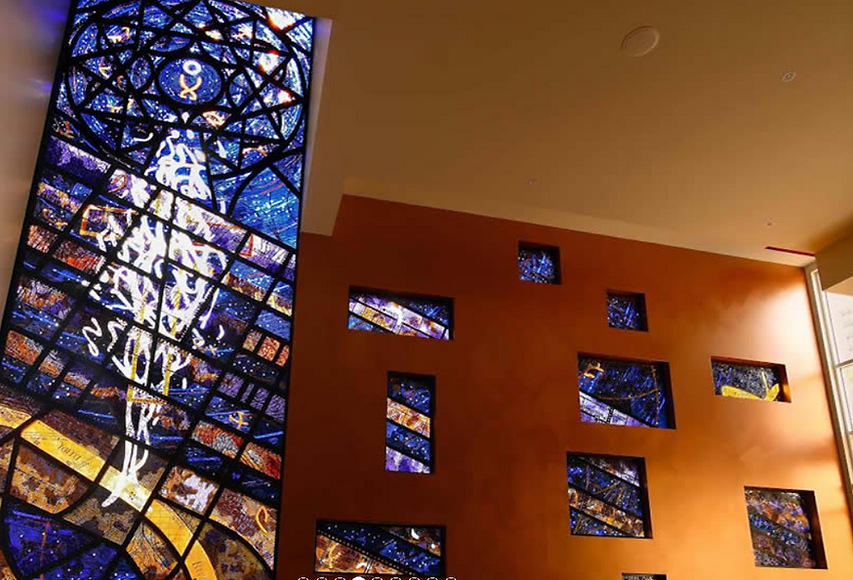 The Tree of Life window at St Philip's Collingwood