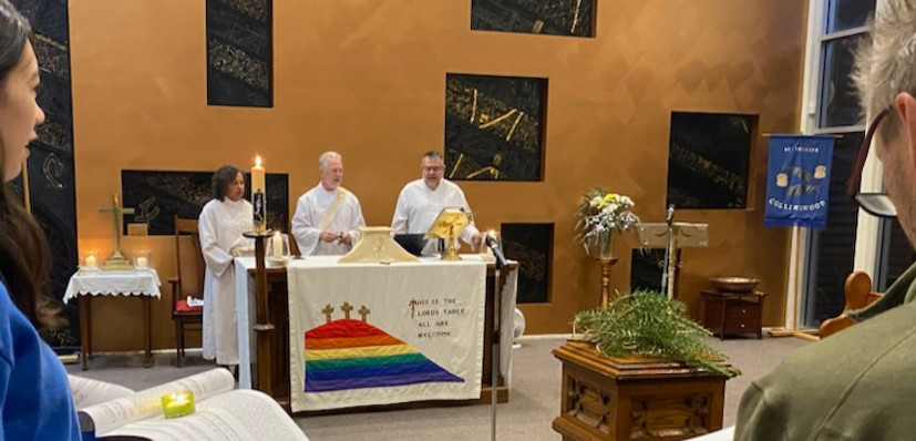 A service at St Philip's Collingwood