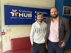 Ο νικητής του Μαραθωνίου  Παναγιώτης Καραΐσκος στο ΚΕΝΤΡΟ ΑΘΛΗΤΙΚΟΥ ΡΕΠΟΡΤΑΖ