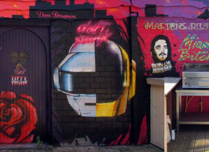 Graffiti Jeoffrey's zomerterras detail