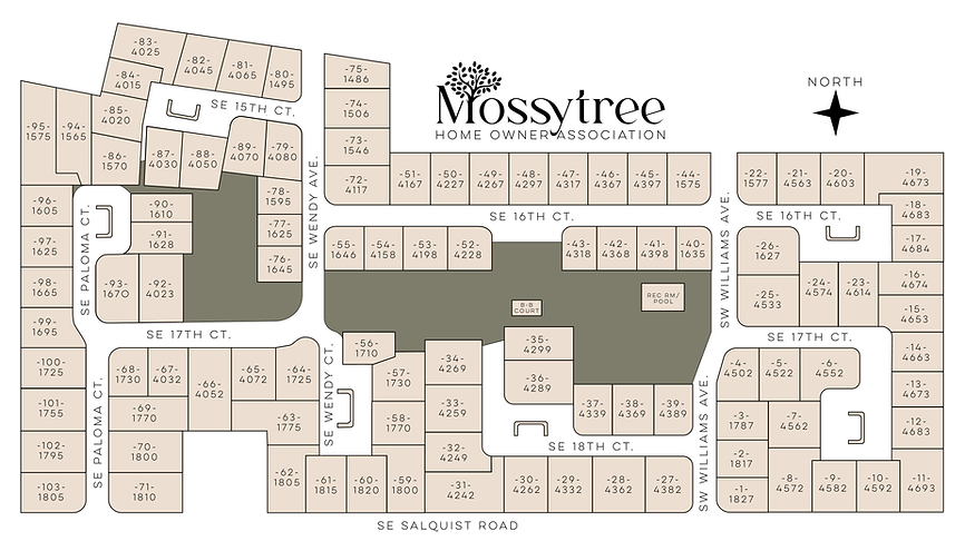 MossyTree HOA Neighborhood Map