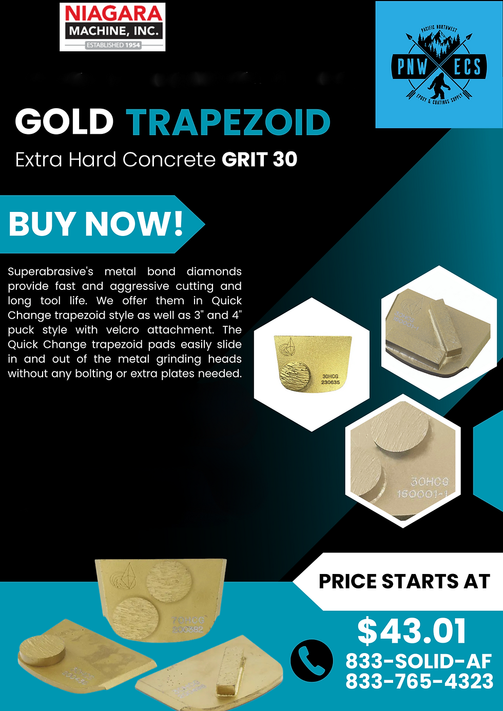 Thumbnail: Trapezoid Quick Change Pad