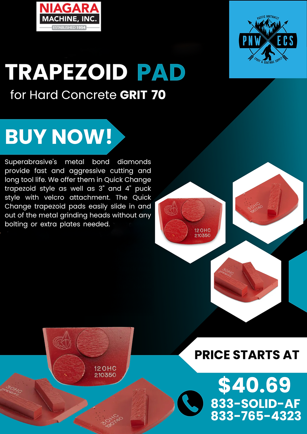Thumbnail: Trapezoid Quick Change Pad