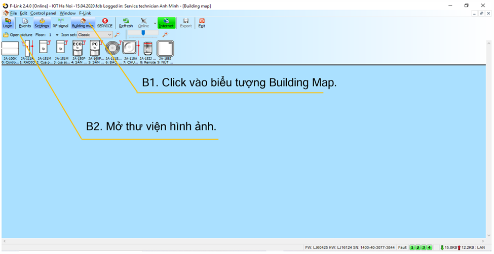 Cài đặt Building Map