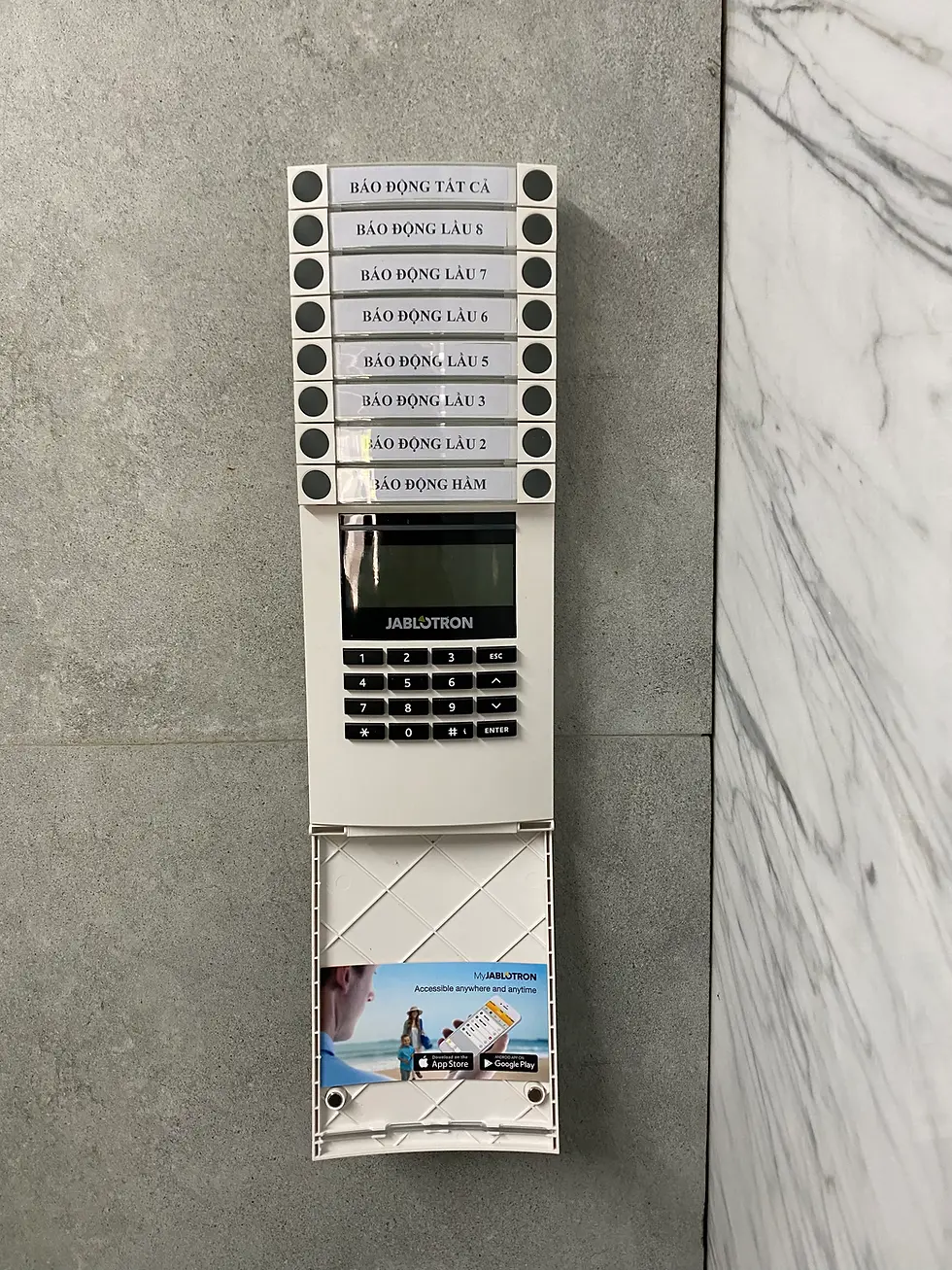 Jablotron Partition Control Keypad