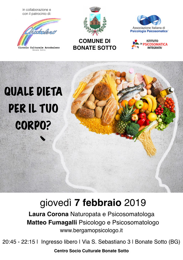 Quale dieta per il tuo corpo? | 7 febbraio | Bonate Sotto