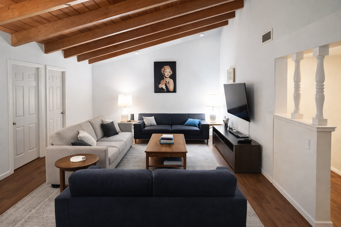 Living room inside one of our safe nonprofit homes.