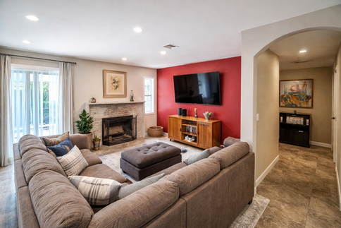 Living room inside one of our safe nonprofit homes.