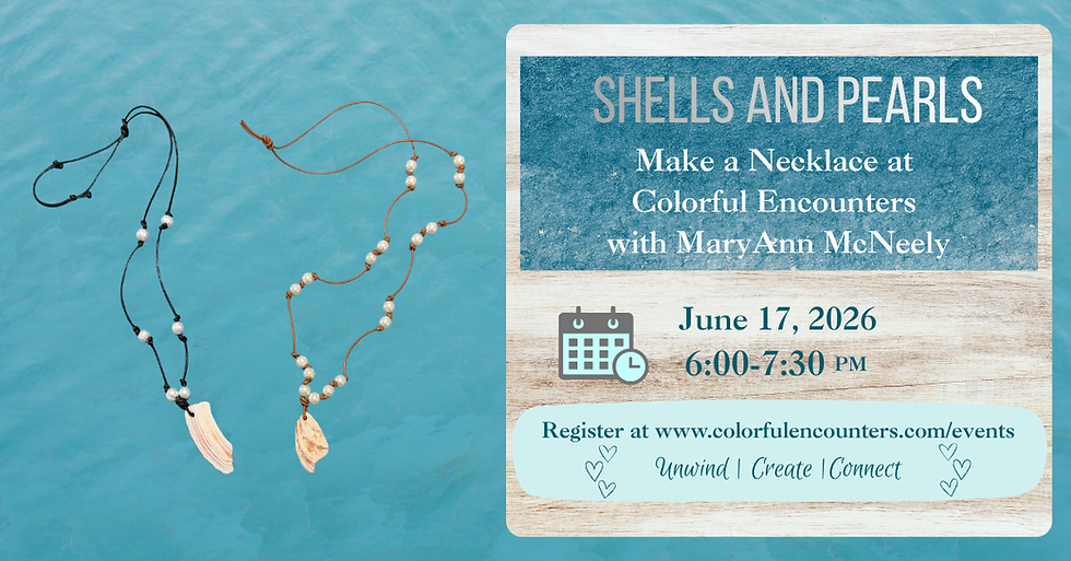 Shells and Pearls Make a Necklace