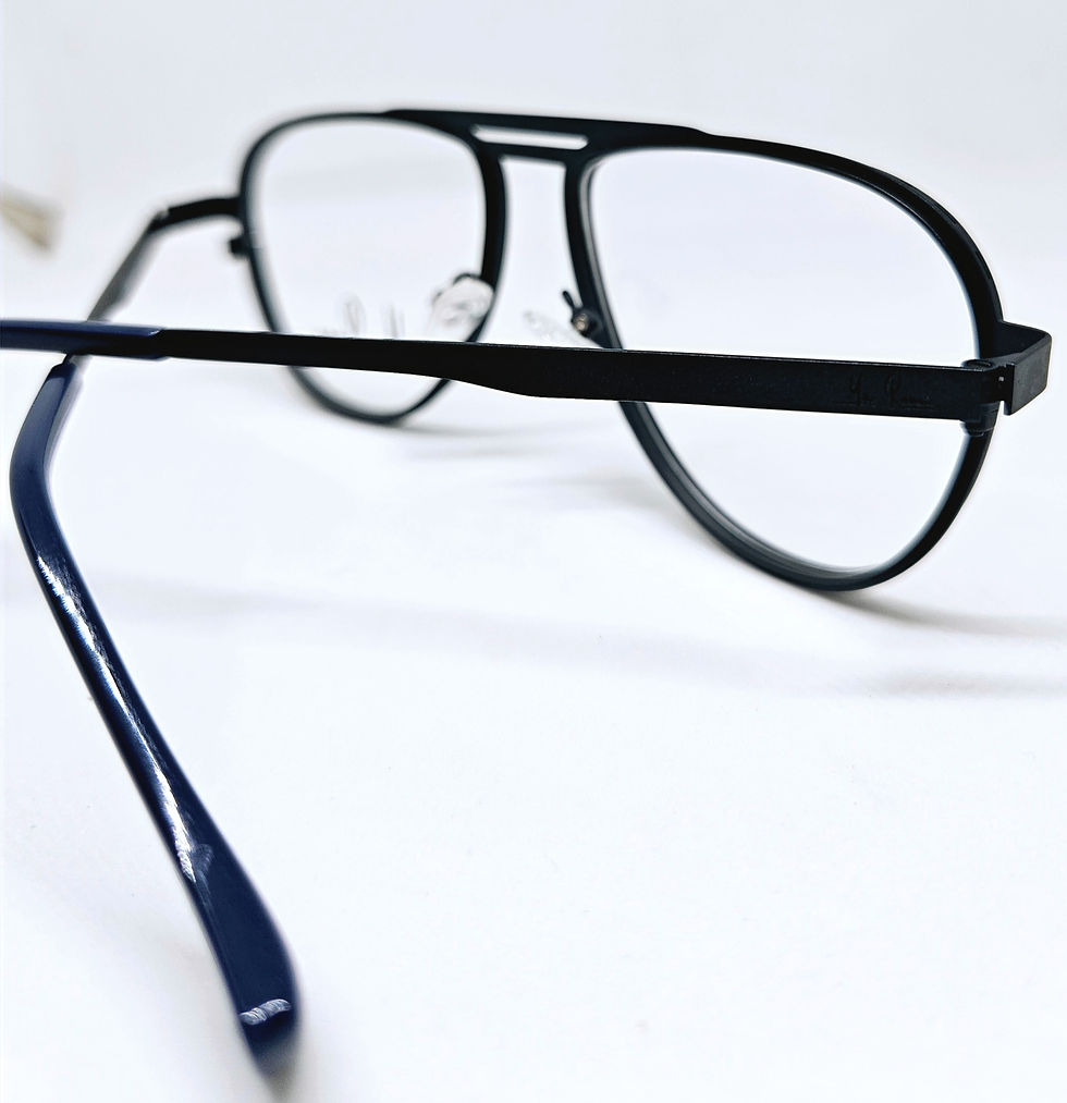 Thumbnail: YA RONA KWANDO C1 [54-15-143] STAINLESS STEEL  MALE EYEGLASSES 