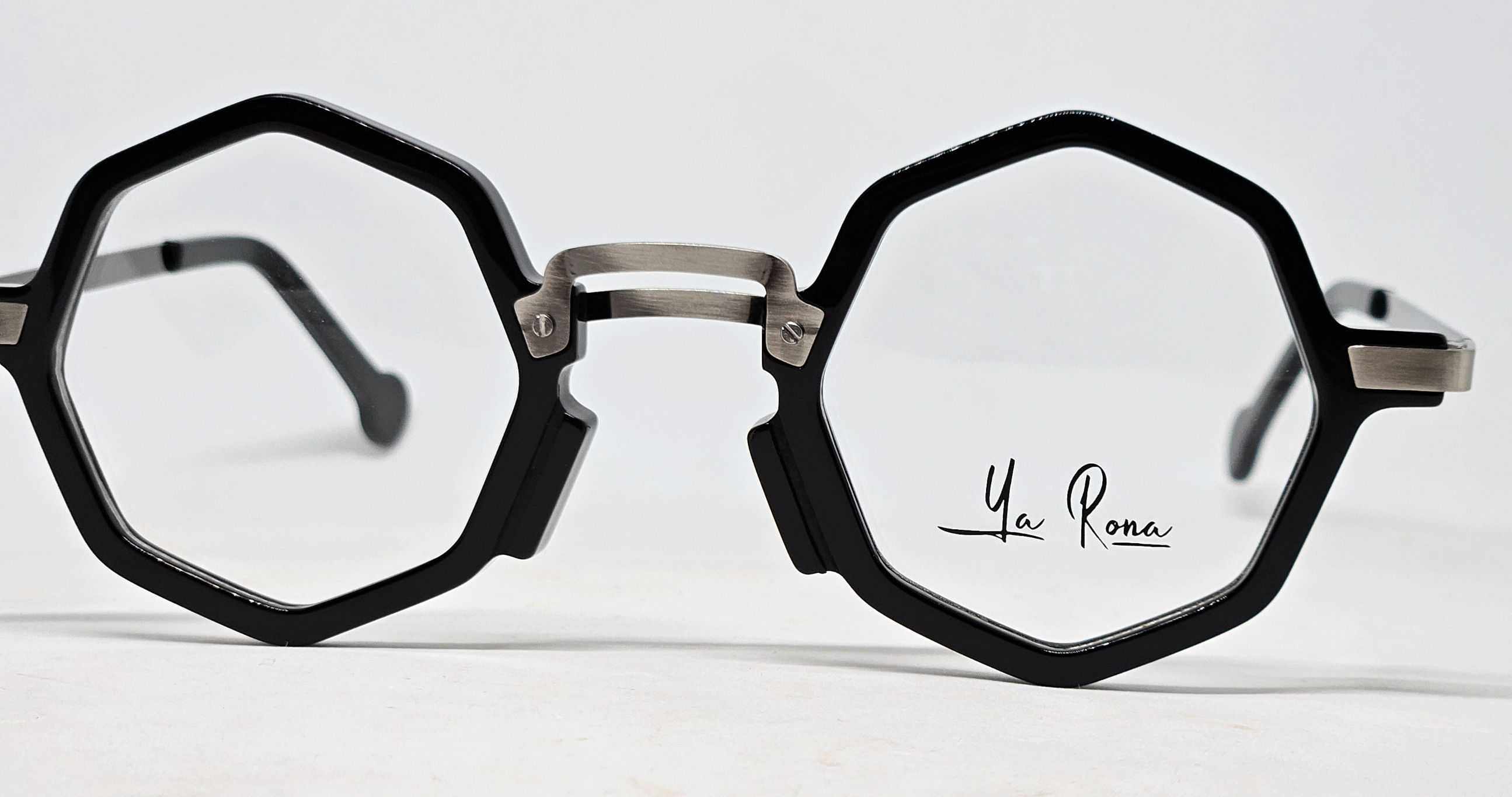 YA RONA MZIMBUVU C1 [44-25-145] BLACK STAINLESS STEEL  EYEGLASSES 