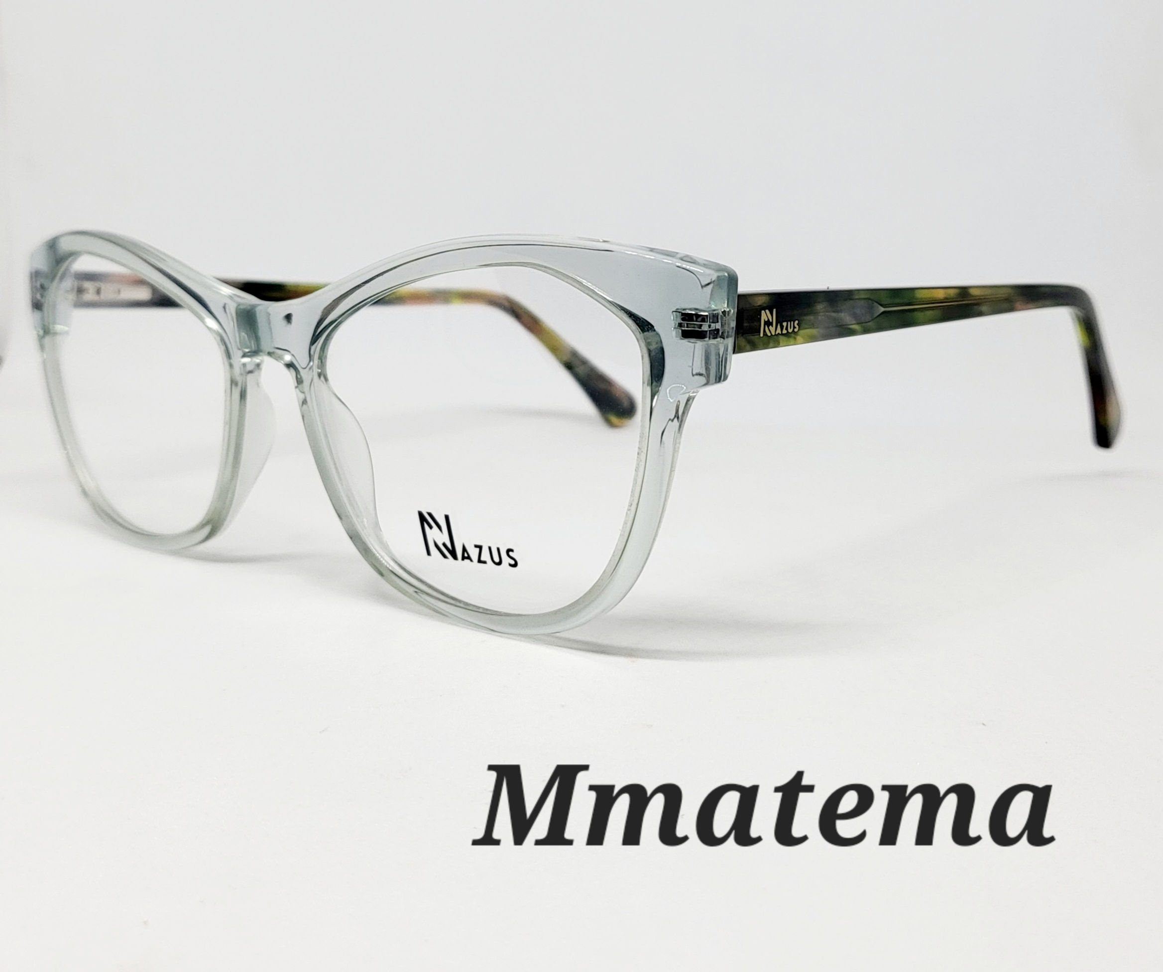 NAZUS MMATEMA C4   TRANSPARENT GREEN [54-18-145] EYEGLASSES 