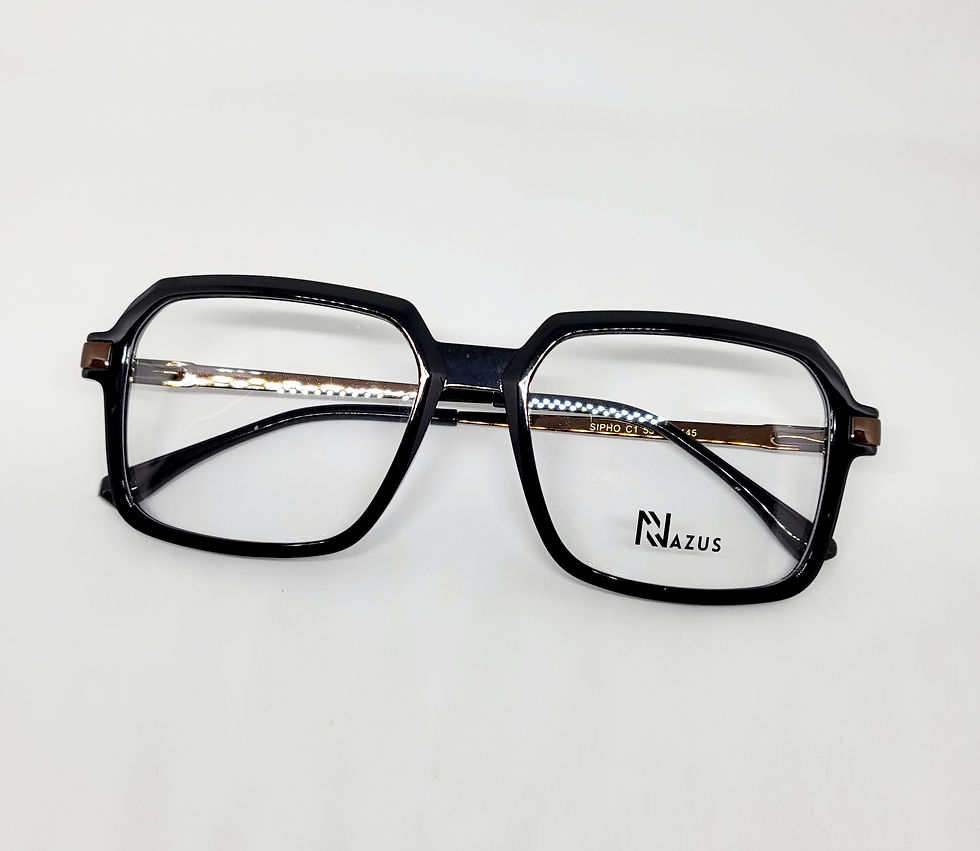 Thumbnail: NAZUS SIPHO C1 BLACK [55-19-145]  MALE EYEGLASSES 
