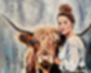Cynthia Legault artiste peintre, douce étreinte, highland