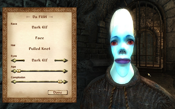Oblivion character creation
