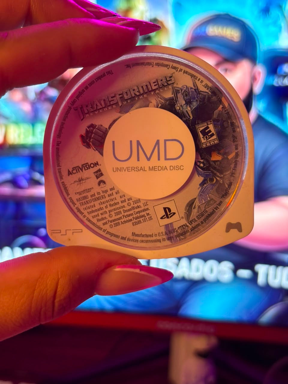 : Jogo Transformers Revenge Of The Fallen Original Psp - Mídia Umd