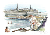aquarelle-saint- malo 