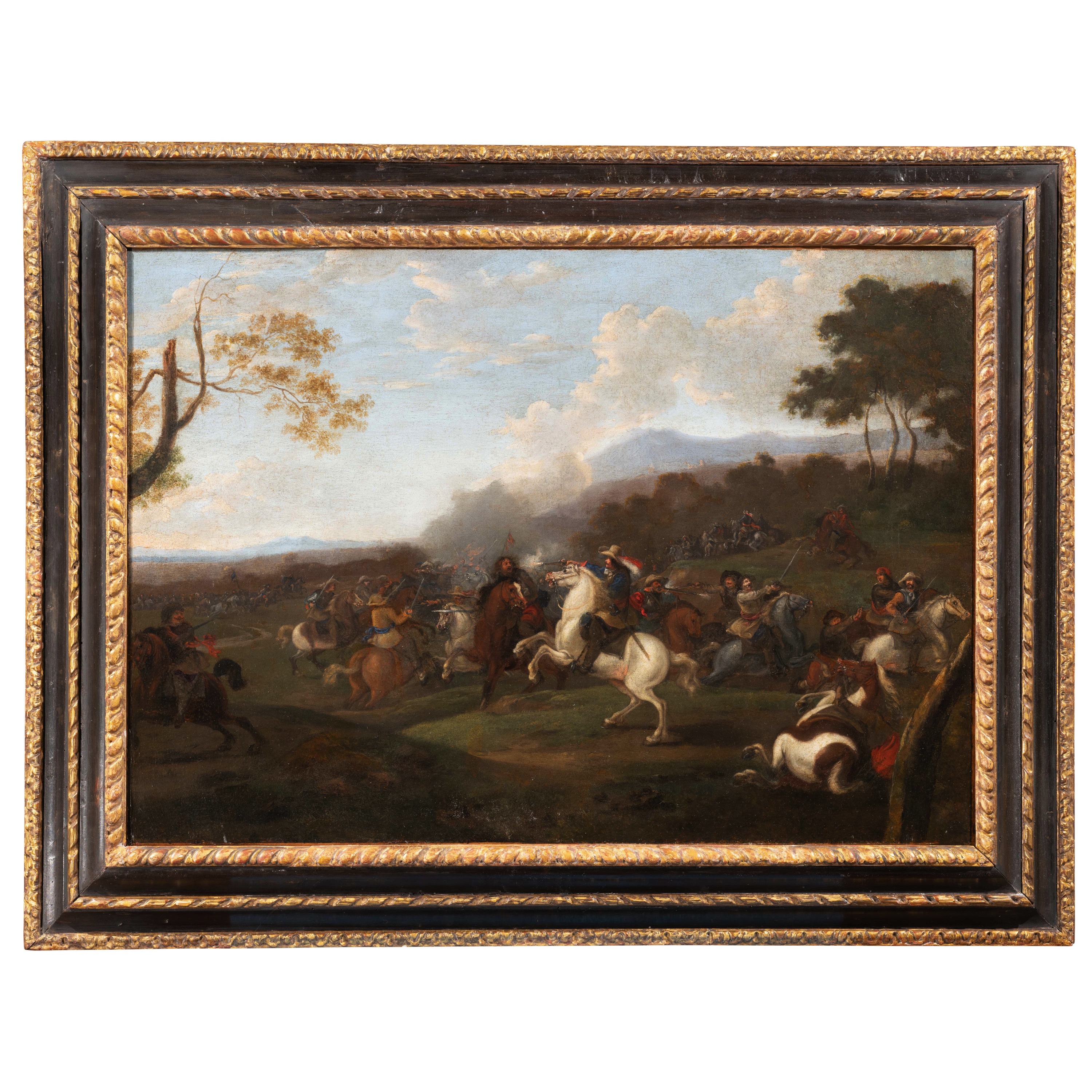 Scène de bataille - Ecole flamande du XVIIe siècle