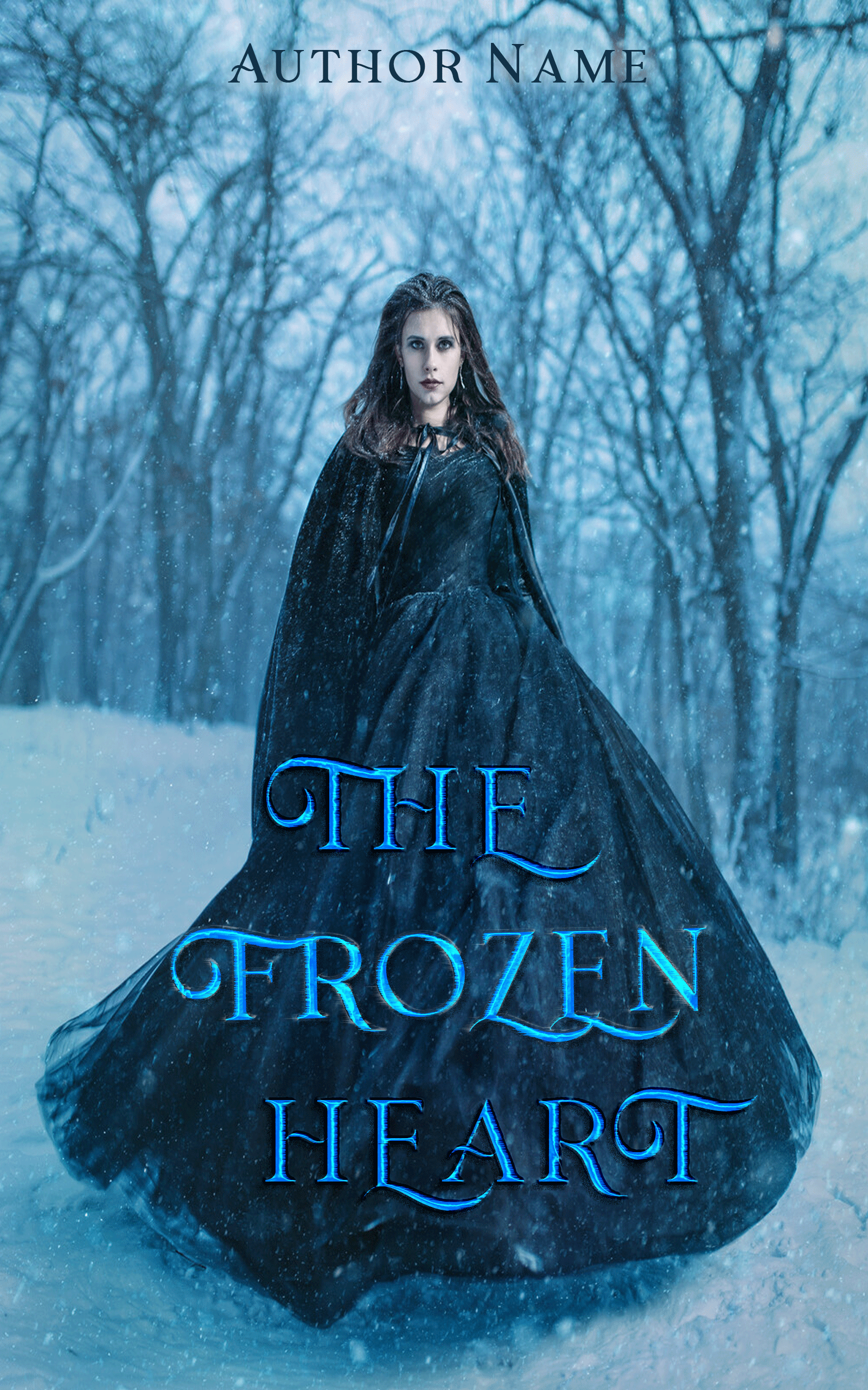 frozen heart pre-made book cover A#0105