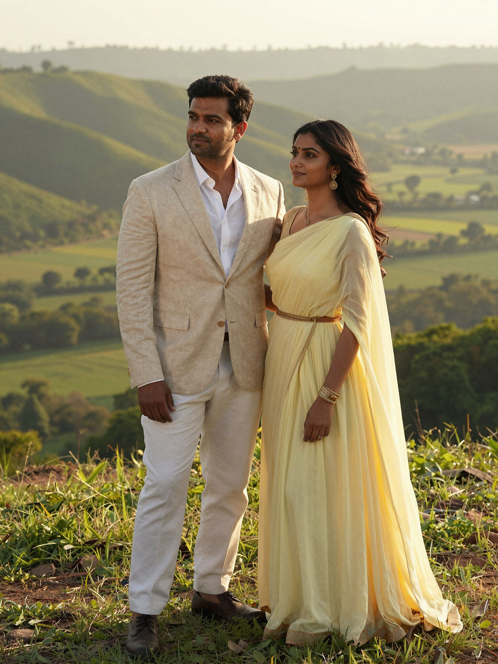 Indian couple enjoying a comfortable and memorable journey