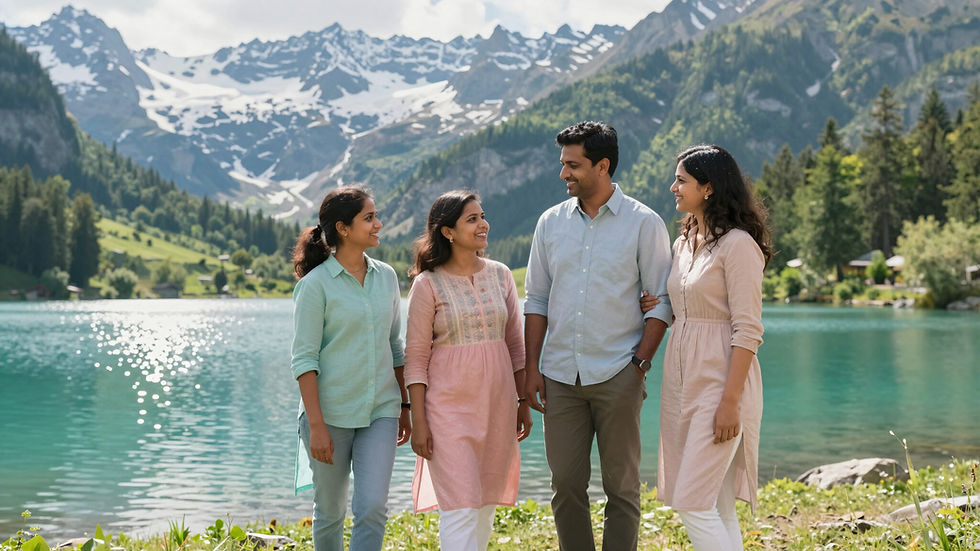 Indian family travelers preparing for a thoughtfully planned holiday
