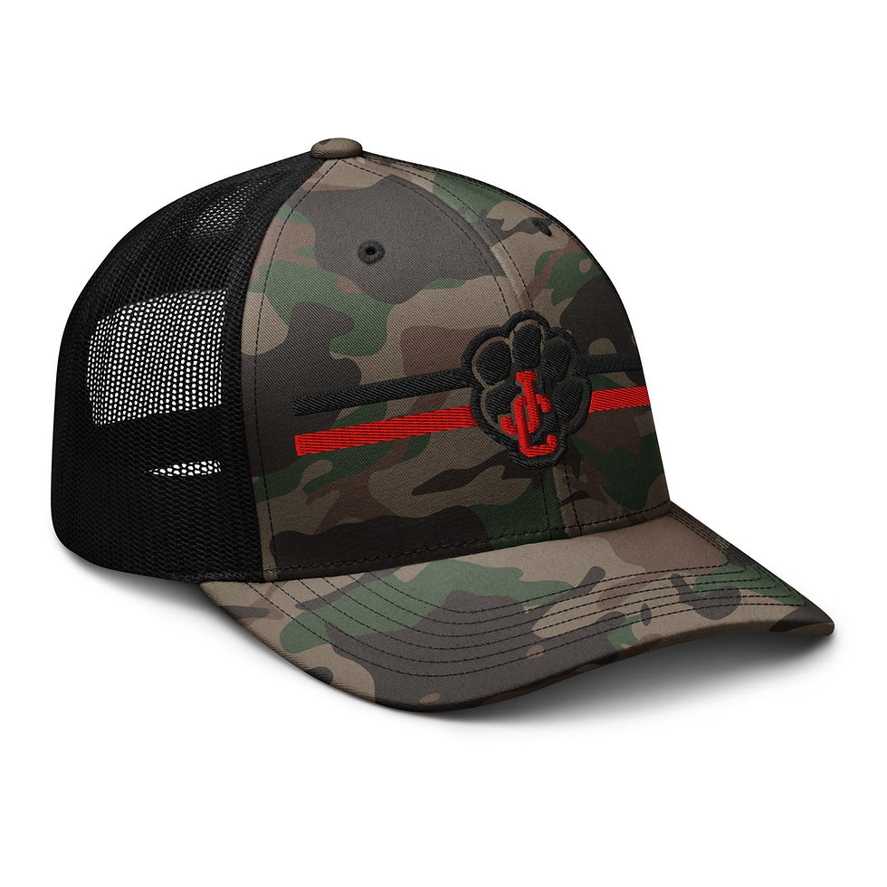 Thumbnail: Camouflage trucker hat - Jackson County Panthers