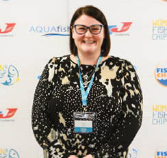 Kelly Barnes of Krispies to Chair Women in Fish and Chips 