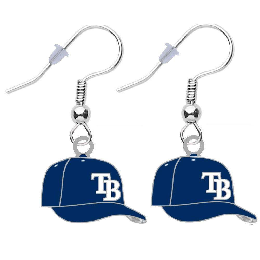 Tampa Bay Baseball Cap Earrings