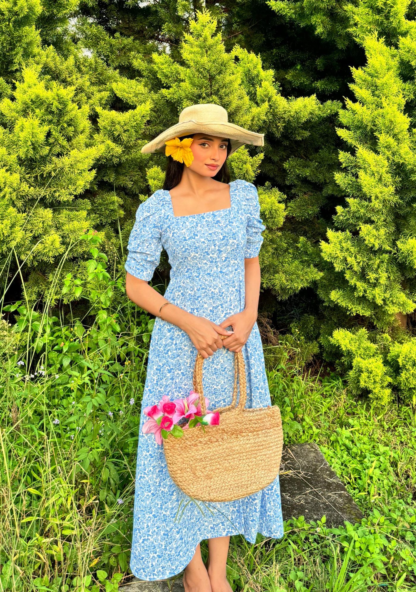 Blue bliss midi dress