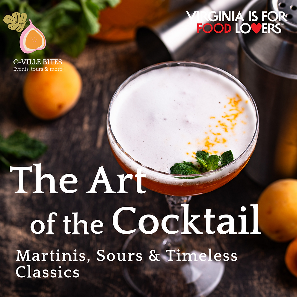 The Art of the Cocktail: Martinis, Sours & Timeless Classics