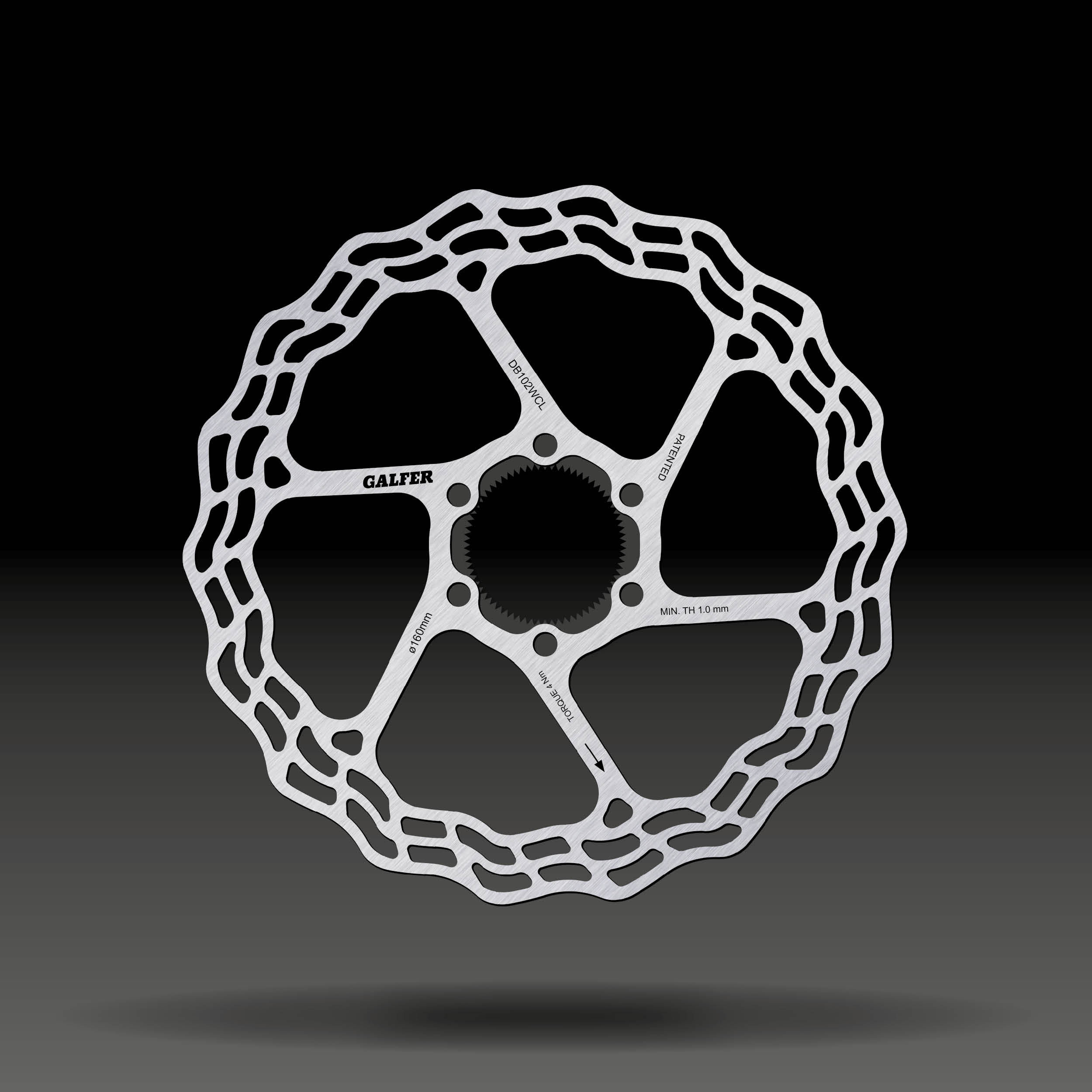 【GALFER】DB102WCL CENTER-LOCK 160mm