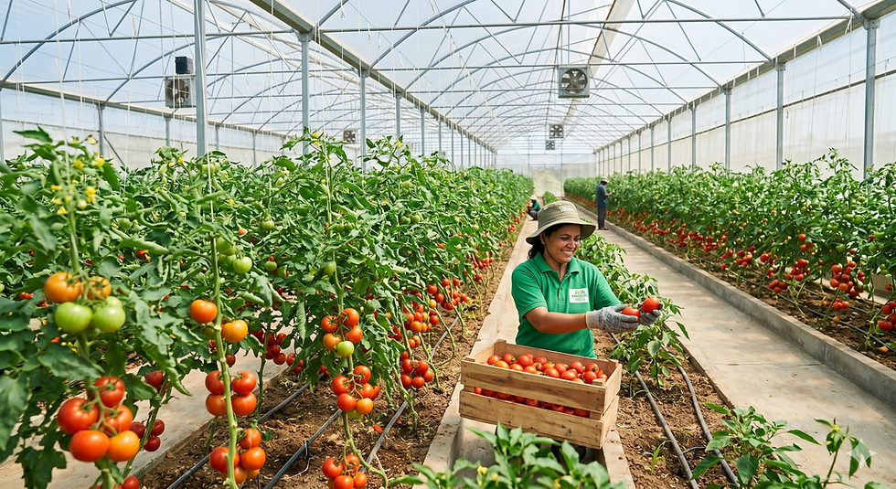 Tomato Farming in Polyhouse