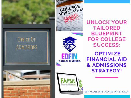 Personalized FAFSA & Admissions Game Plan with a Free Consultation! 💡