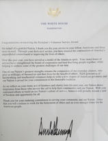 Volunteer Service Award Letter with College Admissions Advisor, Financial Aid and Educational Consultant, Shelly Rufin. EDFIN College Prep | EDFIN College Planning Experts.
