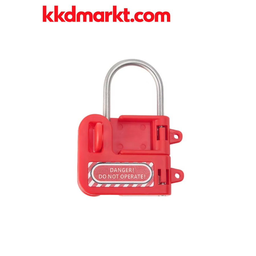 Locksan LS-K34 Kırmızı Plastik Saplı Termik Şalter Kilitleme Ekipmanı