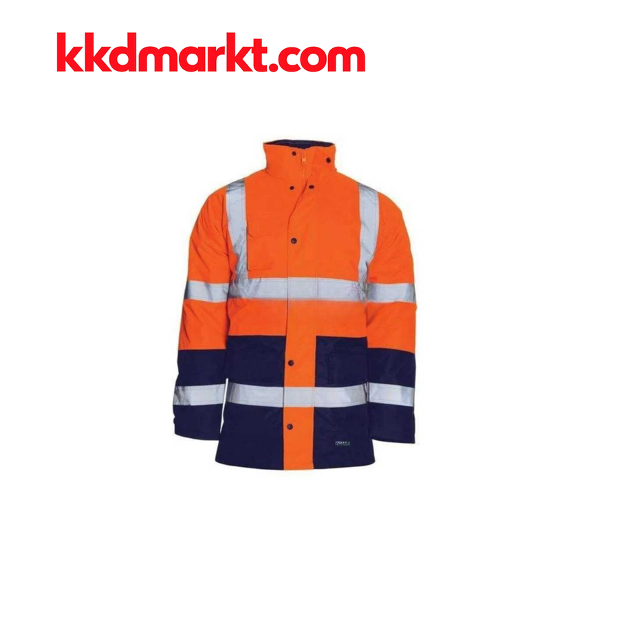 Izrasa NT44 Neon Turuncu-Lacivert 5+1 Reflektörlü Parka