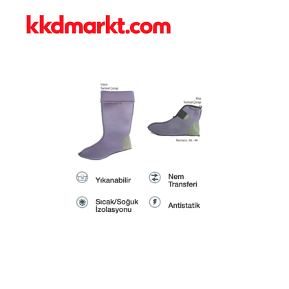 Polly Boot Uzun Boy Soğuk İklim Termal Çorap