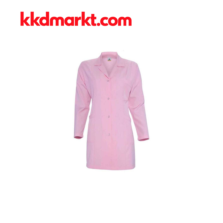 MyForm 6105 Cepli ve Kuşaklı Bayan İş Önlüğü Pembe