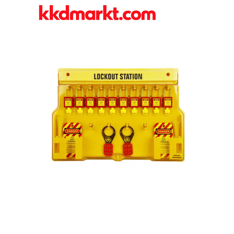 Locksan LS-B102 Duvara Monte Edilebilen Kapaklı LOTO İstasyonu