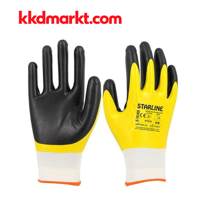 Starline E-161400 Nitril Kaplama İş Eldiveni