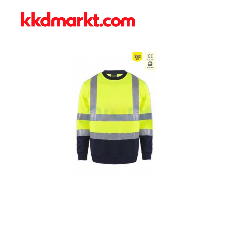 MYFORM 8142 Olympus Yüksek Görünürlüklü Sweatshirt – Sarı