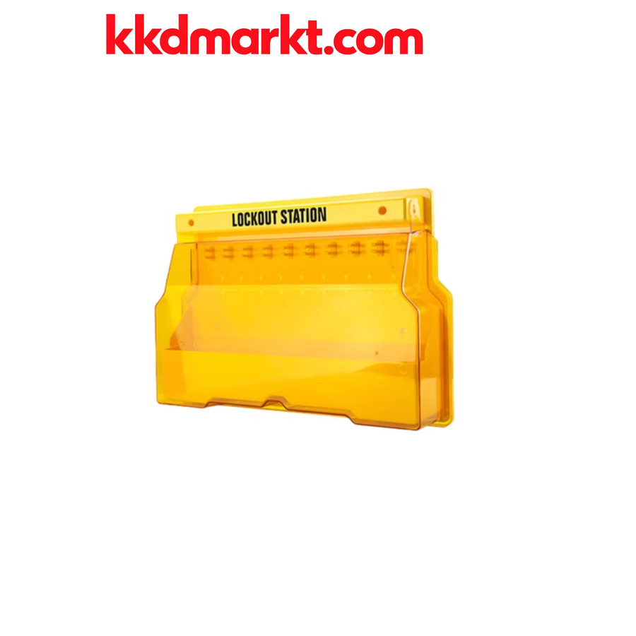Locksan LS-B103 Duvara Asılabilen Şeffaf Kapaklı Geniş LOTO İstasyonu